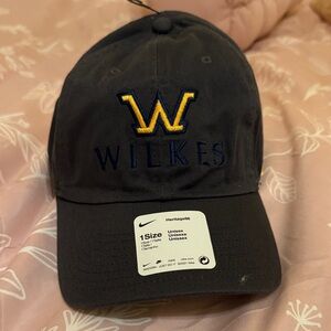 Nike Heritage Cap in Dark Gray and Yellow Wilkes College